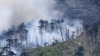 Лесной пожар в ущелье Уч-Кош. Крым, 12 августа 2018 года