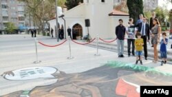 3D qraffiti layihəsinin açılışı