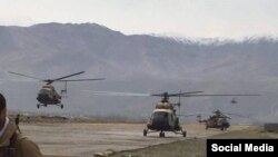 Afghan forces are being flown to Yumgan in Badakhshan Province on November 19.