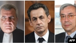 Эрцог (слева), Саркози и Азибер