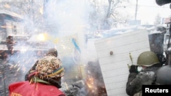 Столкновения на улицах Киева. 22 января 2014 года