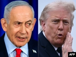 Israeli Prime Minister Benjamin Netanyahu (left) and US President Donald Trump (composite file photo)