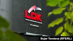 Selia e Lidhjes Demokratike të Kosovës (LDK) në Prishtinë.