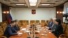Лидеры «Альянса патриотов Грузии» (справа) на встрече с сенатором Владимиром Джабаровым