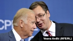 Džozef Bajden i Aleksandar Vučić, arhivska fotografija