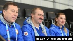 Віктар Лукашэнка (у цэнтры) наведаў Зімовыя юнацкія алімпійскія гульні ў Лязане, 20 студзеня