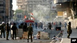 تظاهرات علیه ترور فعالان عراقی در میدان تحریر بغداد