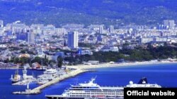 Pamje nga qyteti-port Varna në Bullgari