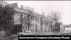 Гостиница "Метрополь" на Гудимовской улице. Новониколаевск. Начало ХХ века.