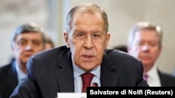 Russian Foreign Minister Sergei Lavrov said Moscow could hand Japan the two smaller islands.