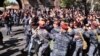 Armenia - Large protests were under way on April 16 in the Armenian capital, Yerevan, aimed at preventing former President Serzh Sarkisian from retaining power as prime minister. screen grab