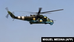 Український ударний вертоліт Мі-24 на сході України