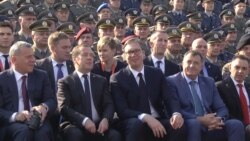 Russia's Medvedev Attends Military Parade In Belgrade