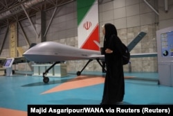 Иранский беспилотник в Музее Воздушно-космических сил Корпуса стражей исламской революции (КСИР) в Тегеране. 12 ноября 2025 года