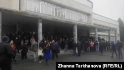 Voting site for the South Ossetia presidential election