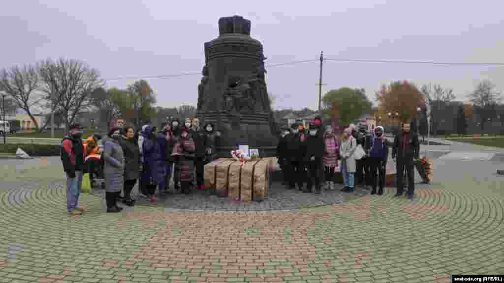 Акцыю ўшанаваньня памяці Рамана Бандарэнкі правялі сёньня і ў Жлобіне