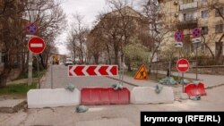 Перекрита вулиця у центрі Севастополя