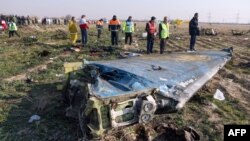 Wreckage fromUkraine International Airlines Flight PS752, which was downed by Tehran in January 2020, killing all 176 people on board. 