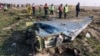 Debris of the Ukrainian plane dawned by Iran's Revolutionary Guard over Tehran on January 3, 2020. 