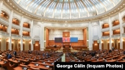 Sala de plen a Camerei Deputaților. Fotografie generică