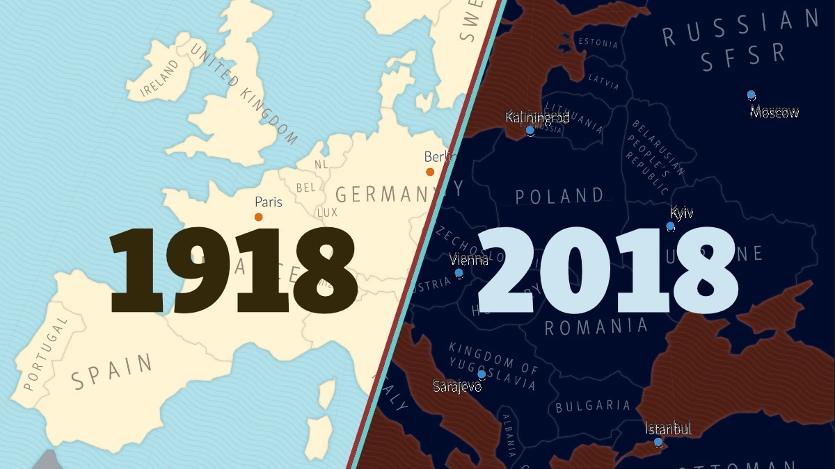 How Europe Has Changed Since 1918