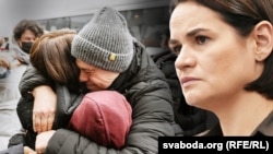 Вынікі 2025 году. Сьвятлана Ціханоўская. Вызваленьне палітвязьняў. Ілюстрацыйны калаж 