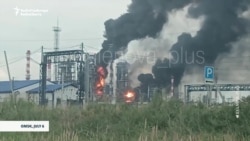 Refineries across western and central Russia -- including this one in the city of Omsk -- have been targeted by Ukrainian drones. 