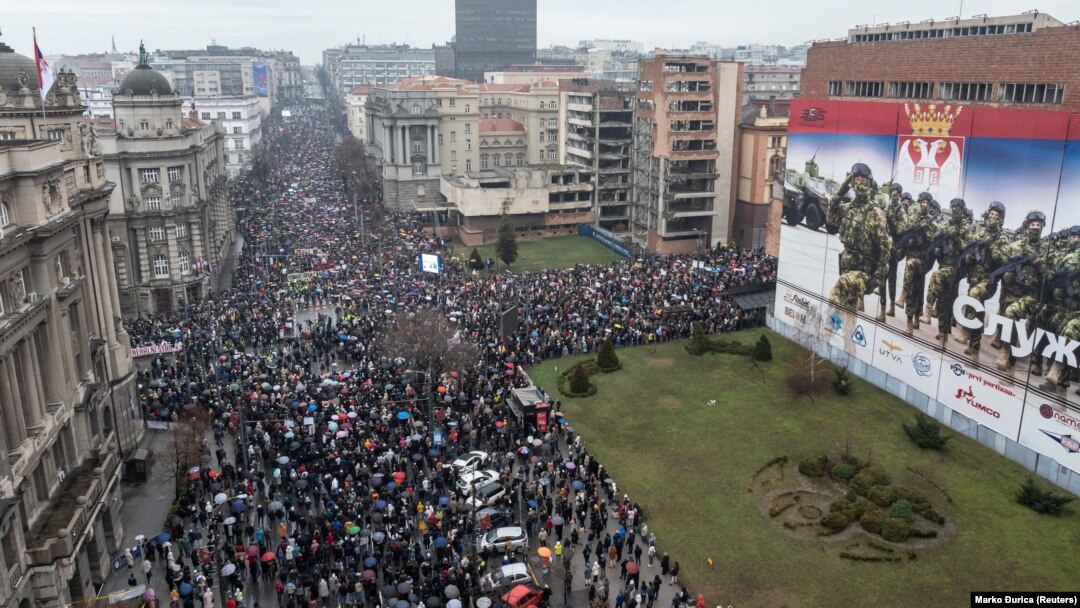 Антивладини протести ширум Србија, Белград, 24 јануари 2025