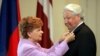 Latvia Gives Yeltsin Its Highest Award