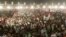 Supporters of the Pakistan Democratic Movement (PDM), an alliance of political opposition parties, demonstrate in Gujranwala, Pakistan, on October 16. 