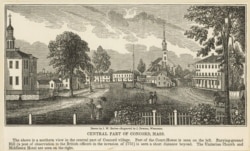 Вид Конкорда, Массачусетс, в 1840-е годы.