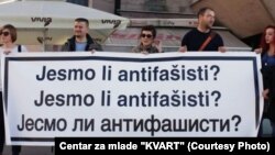 Protest udruženja mladih Kvart iz Prijedora.