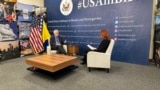 Bosnia and Herzegovina -- Michael Murphy, U.S. ambassador to Bosnia and Herzegovina during an interview with Dzenana Karabegovic, editor-in-chief of Sarajevo RFE/RL bureau, Sarajevo, December 5, 2024