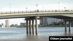 Мост через реку Урал.