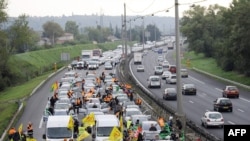Proteste pe autostrada spre Lyon