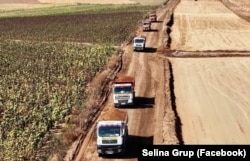 Imagine de pe şantierul lotului Chiribiş-Biharia.