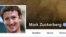 Фрагмент личной страницы владельца компании Facebook Марка Цукерберга