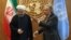 Iran President, Hassan Rouhani meets UN Chief Antonio Guterres at the United Nations.