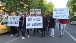 Montenegrins Hold 'I Can't Breathe' Protest March Against Racial Injustice