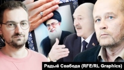 Арцём Шрайбман, Алі Хамэнэі, Аляксандар Лукашэнка, Юры Дракахруст, каляж