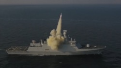 Запуск противокорабельной ракеты Harpoon