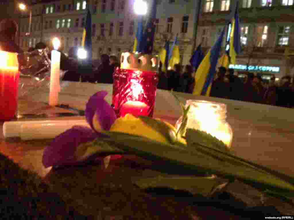 Czech Republic - An action of solidarity with Ukraine, Prague, 20 February 2014.