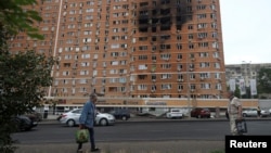 An image shows aftermath of a Russian drone strike on Ukrainian pot city of Odesa on June 28.