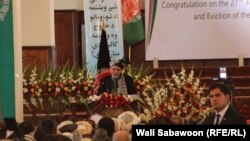 Presidenti Ashraf Ghani gjatë përkujtimit të sotëm të tërheqjes së ushtrisë sovjetike nga Afganistani