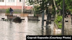 Наводнение в городе Нижнеудинске в Иркутской области