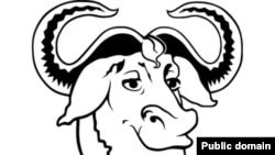 Логотип свободного программного обеспечения - антилопа- гну (GNU).