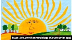 Володимир Путін у вигляді сонця. Таким його бачить 7-річна Віталіна Грігорянец
