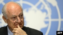 The UN envoy for Syria, Staffan de Mistura