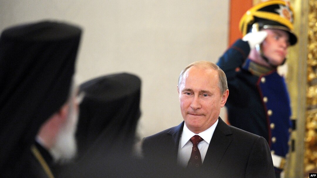 Russian President Vladimir Putin at the Kremlin in Moscow on July 25