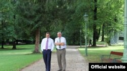 Premierul Vlad Filat cu Igor Smirnov la Bad Reichenhall, în Germania la începutul acestei luni